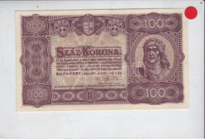1923. 100K nyomdajelzés nélkül (4x), azonos lemezhibákkal + 1db lemezhiba nélküli összehasonlításra ...