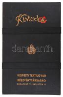 cca 1940 Kistext mappa, Kispesti Textilgyár Rt.