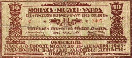 Mohács 1945. 10P orosz és magyar nyelven T:IV R!