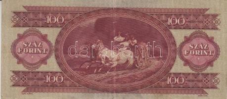 1947. 100Ft lefelé csúszott és ferde előlapi nyomattal T:III