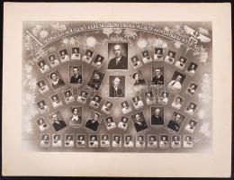 1937-1938 A debreceni Női Felső Kereskedelmi Iskola végzett növendékei a Hapák-Papp műhelyből, 57 portréval, nevekkel, 20x29/27x35cm