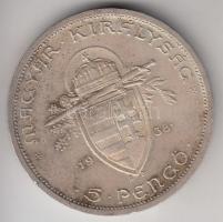 1938. 5P Ag "Szent István" T:2