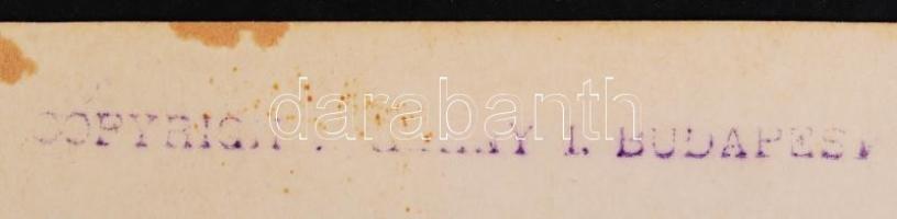 cca 1930 Kerny István: Hortobágyi kútnál, vintage fotó, hátoldalán szerzői pecséttel, 38x29 cm