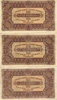 1923. 100K "Magyar Pénzjegy Nyomda" felirattal (3x) T:II