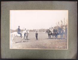 1933 Jelentéstétel a gyakorlómezőn (A. Tőke, Bruck a. d. Leitha) /  Military photo, 20x29/30x40cm