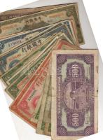 Kína 1930-40-es évek 20klf bankjegy klf típusokban és címletekben T:III,III/IV,IV