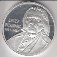 ifj. Szlávics László (1959-) 2011. Nagy Magyarok / Liszt Ferenc ezüstözött Cu emlékérem T:PP