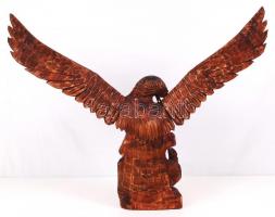 Faragott sas, pácolt nyárfa, hibátlan, m:64 cm, h:67 cm