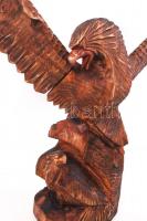 Faragott sas, pácolt nyárfa, hibátlan, m:64 cm, h:67 cm