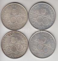 1993. 200Ft Ag "MNB" (4x) T:2