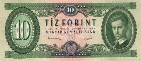 1949. 10Ft T:II+ Csak egyszer hajtva, törve nem!
