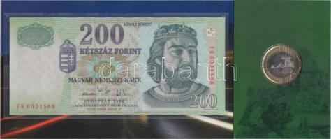 2009. 200Ft elsőnapi veret díszcsomagolásban +
2006. 200Ft "FB" "Búcsú a 200Ft-os ban...