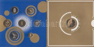 2000. "Magyarország Pénzérméi" 1Ft-100Ft 7klf db + 200Ft "Millenium", szettben T...