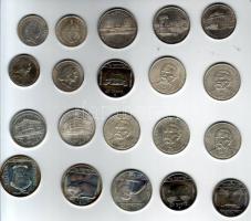 Jó magyar gyűjtemény 92 többnyire klf.! db Ag + 16db fém pénzből, nagyon sok jobbal, középkortól 90-...