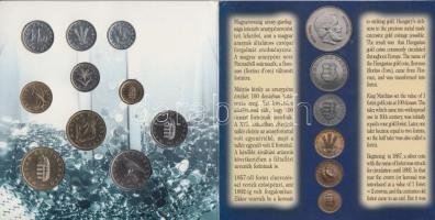 1996. 10f-100Ft 10klf db "50 éves a forint" dísztokos szettben T:BU