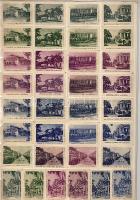 cca 6800db klf gyufacímke, többsége papírlapra felragasztva, túlnyomóan magyar, orosz, cseh + kevés ...