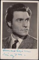 Sárdy János fotólap a színművész saját kezű aláírásával