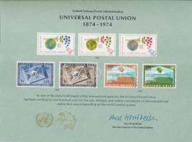 UPU Centenary souvenir card, 100 éves az UPU emléklap