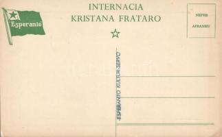 Internacia Kristana Frataro; Esperanto postcard (EK)