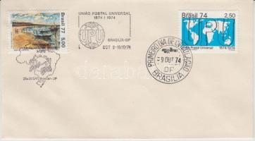 1974 100 éves az UPU Mi 1453 FDC