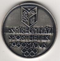 1980. "Nyíregyháza-Sporthetek" T:2