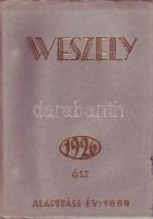1926 ősz Weszely áruház katalógus, divat és sportszerek gazdag illusztrációs anyaggal