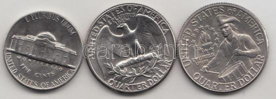 Amerikai Egyesült Államok 1970. 5c + 1/4$(2xklf) T:2
USA 1970. 5 Cents + 1/4 Dollar(2xdiff) C:XF