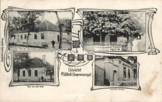 Páli Drescher János nagyvendéglője, Jegyzői lak, Római katolikus iskola, Varró ház, Art Nouveau