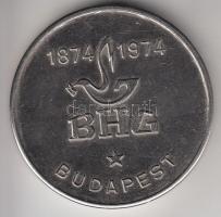 1874-1974. "Száz éve a magyar híradástechnikáért / BHG Budapest" fém emlékérem (40mm) T:2