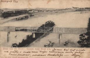 Bród, Slavonski Brod, railway bridge, train (fl)