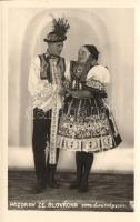 Moravian Slovak couple, folklore