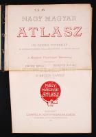 Nagy Magyarország Atlasz Magyar Földrajzi Társaság Erdődi-Berecz. 6 db térképtábla + 2 előoldali lap