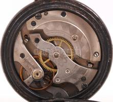 cca 1900 Acéltokos svájci zsebóra színes, hibátlan, aranypöttyözött, zománcozott, "bull" s...