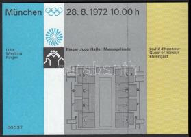 1972 München olimpia belépőjegy: Judo / 1972 München olympics ticket: Judo