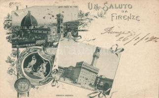 Firenze Santa Maria del Fiore, Piazza della Signoria, floral (EB)