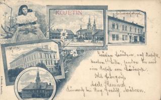 1899 Kojetin, hasicske skladiste / fire station; folklore, floral