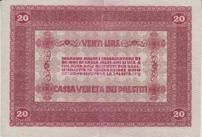 Olaszország/Velence/osztrák-magyar megszállás 1918. 20L T:III 
Italy/Austro-Hungarian occupation 191...