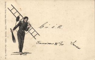 1899 New Year, chimney sweeper (EK)
