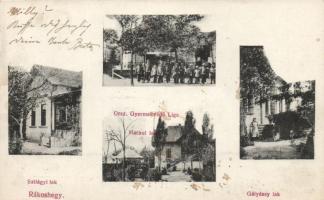 Budapest XVII. Rákoshegy, Országos Gyermekvédő Liga, Szilágyi-, Hackel- és Gályássy-lak