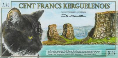 Kerguelen-szigetek 2012. 100Fr T:I
Kerguelen Islands 2012. 100 Francs C:Unc