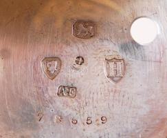 1883 Hátulkulcsos, spindli szerkezetű, ezüst (Ag) zsebóra porcelán számlappal, másodpercmutatóval, l...