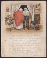 Kétoldalas humoros litho kártya / Litho greeting card