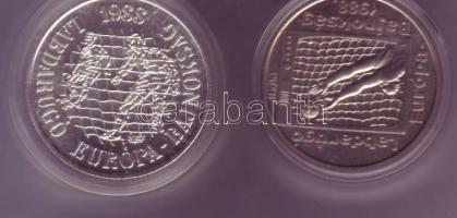 1988. "Labdarugó Európa-bajnokság" sor 500Ft + 100Ft Ag T:BU