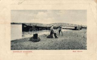 Adony, hajóállomás, a Duna Gőzhajózási Társaság hajója (EB)