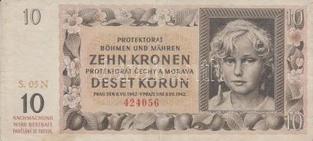 Német 3. Birodalom / Cseh-Morva Protektorátus 1940. 5K + 1942. 10K + 1944. 20K T:III 
German Third R...