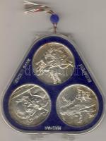 1976. "Festőművész I" sor 3klf 200Ft Ag, eredeti MNB plasztikcsomagolásban T:BU