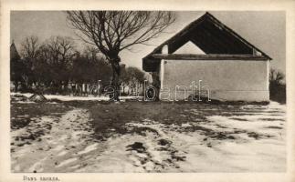 WWI damaged countryside landscape, 'Érdekes újság, Budapest'