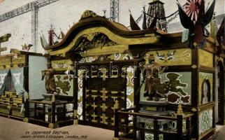 London, Japan-British Exhibition of 1910, Japanese section, decorated postcard (EK)