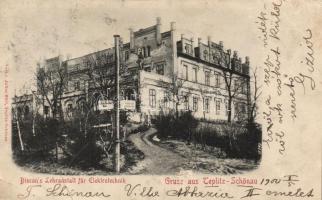 Teplice, Teplitz-Schönau; Biscan's Lehranstalt für Elektrotechnik / school of electrotechnics (b)