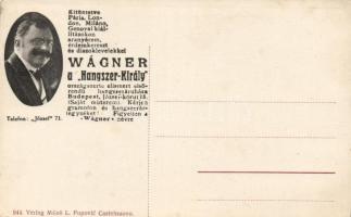 Herceg Novi, Castelnuovo, Hotel 'Boka', Wágner's advertisement on the back side